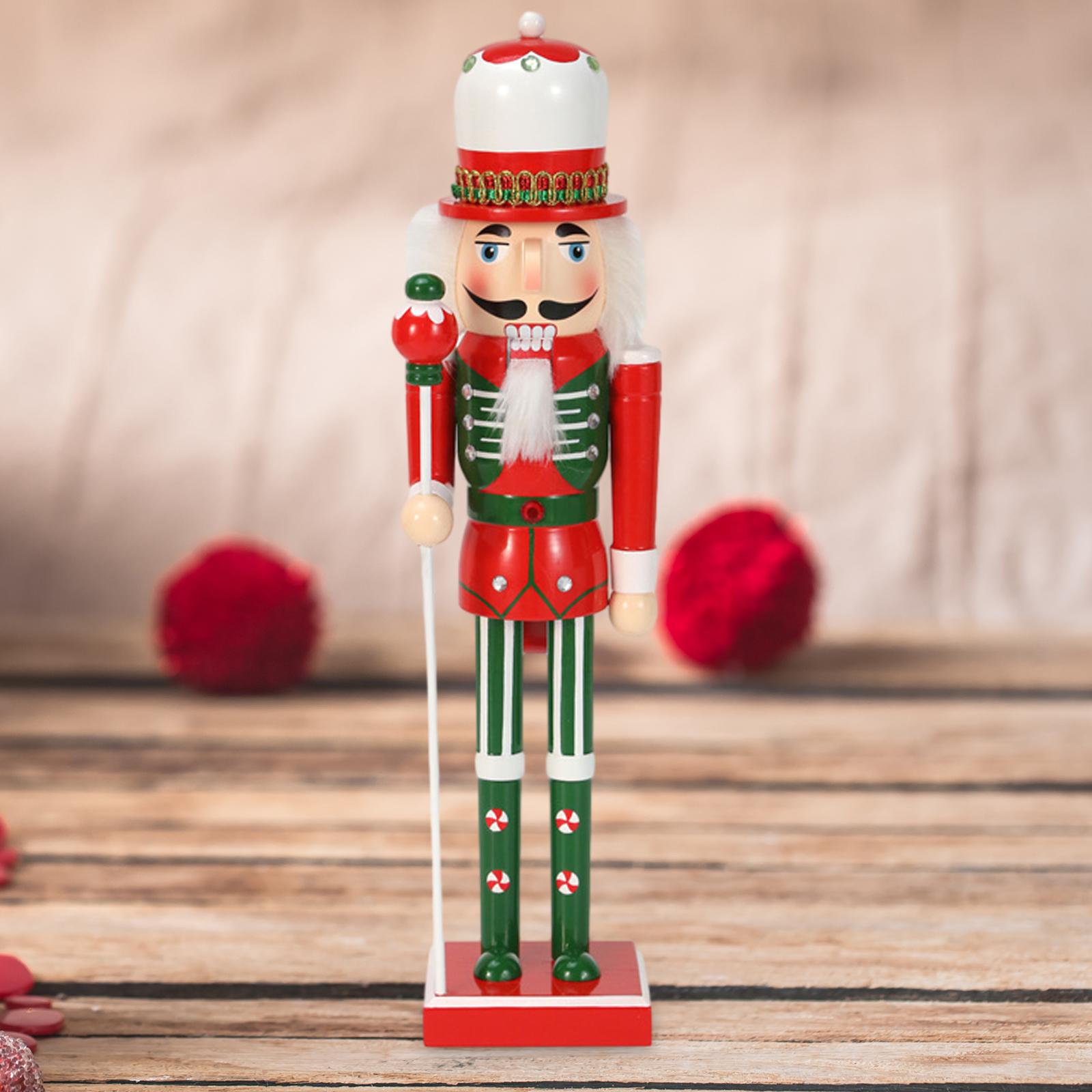 Casse-Noisette Décoratif Chef Cuisinier 36 Cm | Décoration De Noël En Bois Pour Cheminée Ou Table - 4