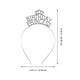 thumbnail image 4 of KAKOWELY 1 juego de diadema de princesa de cumpleaños, diadema de corona de cumpleaños, diadema de corona de mujer con banda, 4 of 5