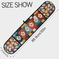 thumbnail image 3 of Yayeee Double Oven Mitt Kitchen Heat Resistant Baking 35" x7" Quilted Glove, Yellow Checkered Daisy, 3 of 6
