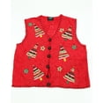 thumbnail image 1 of Vintage One of a kind Ugly Christmas Holiday Sweater Vest - Large, 1 of 1