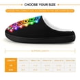 thumbnail image 2 of Kids Slippers Geometry Dash House Slippers Warm Soft Plush Slipper Anti-Slip Winter House Shoes for Boys Girls, 2 of 7