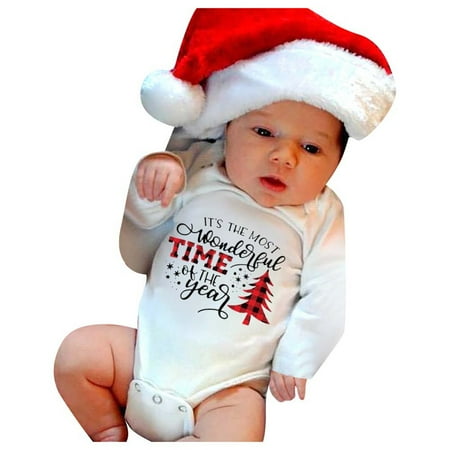 

Funny Letter Print Casual Romper Baby Jumpsuit Christmas Babies Outfits Santa Face Bodysuit Unisex Bodysuit 9 Month Girl Clothes 18 Month Boy Outfits and Bodysuit Baby Boy Clothes Auntie Bodysuits for