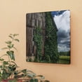 thumbnail image 2 of U R There Photography North Branch Ivy Grey II Rustic Farmhouse Acrylic Analog Wall Clock, 2 of 6
