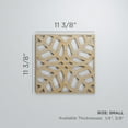thumbnail image 3 of Ekena Millwork 11 3/8"W x 11 3/8"H x 1/4"T Small Garland Decorative Fretwork Wood Wall Panels, Alder, 3 of 18
