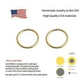 thumbnail image 2 of Gold Tiny Hoop Earrings for Women Cartilage Nose Septum Helix Tragus Rings Multiple Piercing Jewelry (6mm | 24 GA, 14K Yellow Gold Filled), 2 of 9