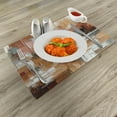 thumbnail image 2 of Ambesonne Brown Place Mats Set of 4, Nude Warm Palette Brushstroke, Standard Size, Cinnamon Amber Blue Grey, 2 of 5