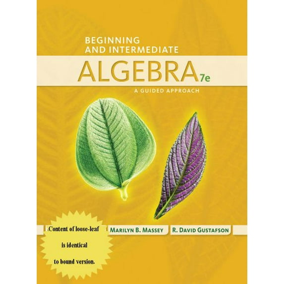 Pre-Owned Beginning and Intermediate Algebra: A Guided Approach, 9781305081185, 1305081188, Paperback, 7 edition