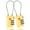 Yellow, variant on VAGABOND TSA Accepted Luggage Travel Lock 3 Digit Combination Keyless Resettable Suitcase Steel Cable Lock with Zinc Alloy Body Yellow 2 Pack