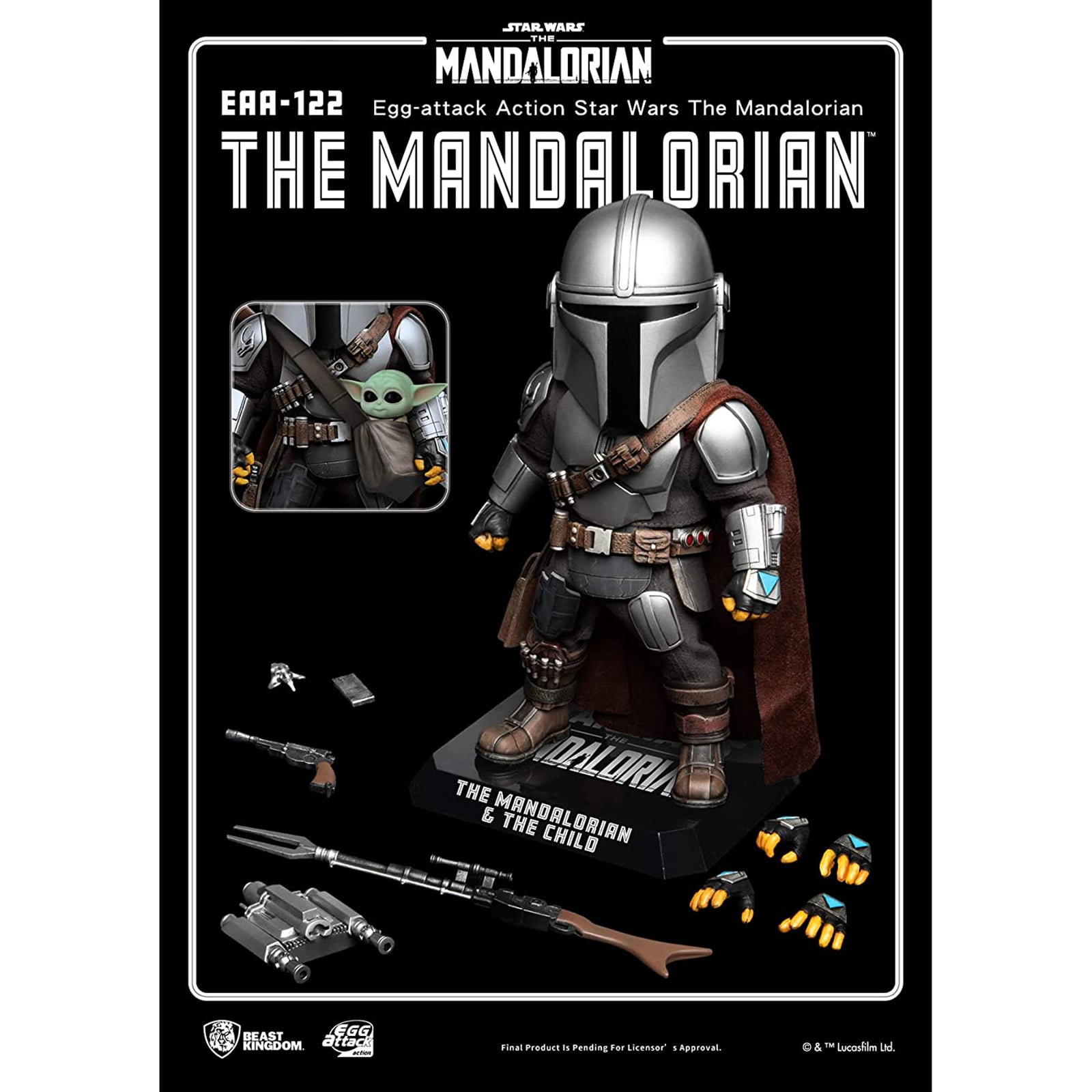 The Mandalorian Star Wars Egg-attack Chibi Action Figure - Walmart.com