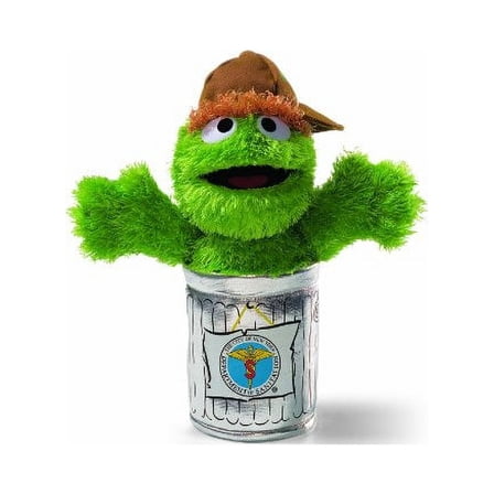 Gund Sesame Street Oscar The Grouch NYC New York Sanitation Worker Plush Toy