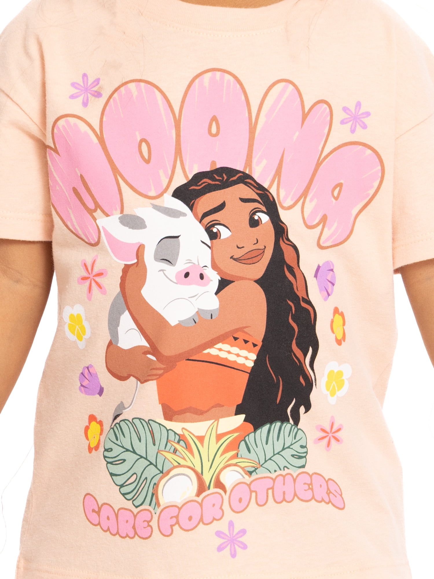 Disney Moana Toddler Graphic Crewneck Tee with Short Sleeves, Sizes 12M-5T