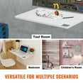 thumbnail image 7 of Wall Mounted Fold Down Desk, 31.5" x 20" Drop Leaf Table with Heavy Duty Iron Bracket, White Floating Foldable Desk for Small Space, Office, Kitchen, Laundry Room, 7 of 7