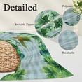 thumbnail image 3 of St. Patrick's Day Body Pillow Covers 20"x60", Spring Coin Green Clovers Blue Lattice Soft Brushed Microfiber Breathable Throw Pillow Covers, Decorative Pillowcase with Zipper for Couch Sofa Bedroom, 3 of 9