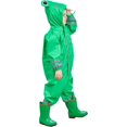 thumbnail image 3 of Traje de charco para niños y niñas, impermeable todo en uno, impermeable con capucha, impermeable ligero, portátil y transpirable L(L), 3 of 5