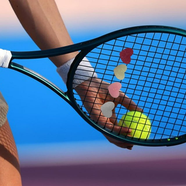 DYNWAVECA 4 Pieces Tennis Racket Dampener Avoid Vibration for Beginners Outdoor Player