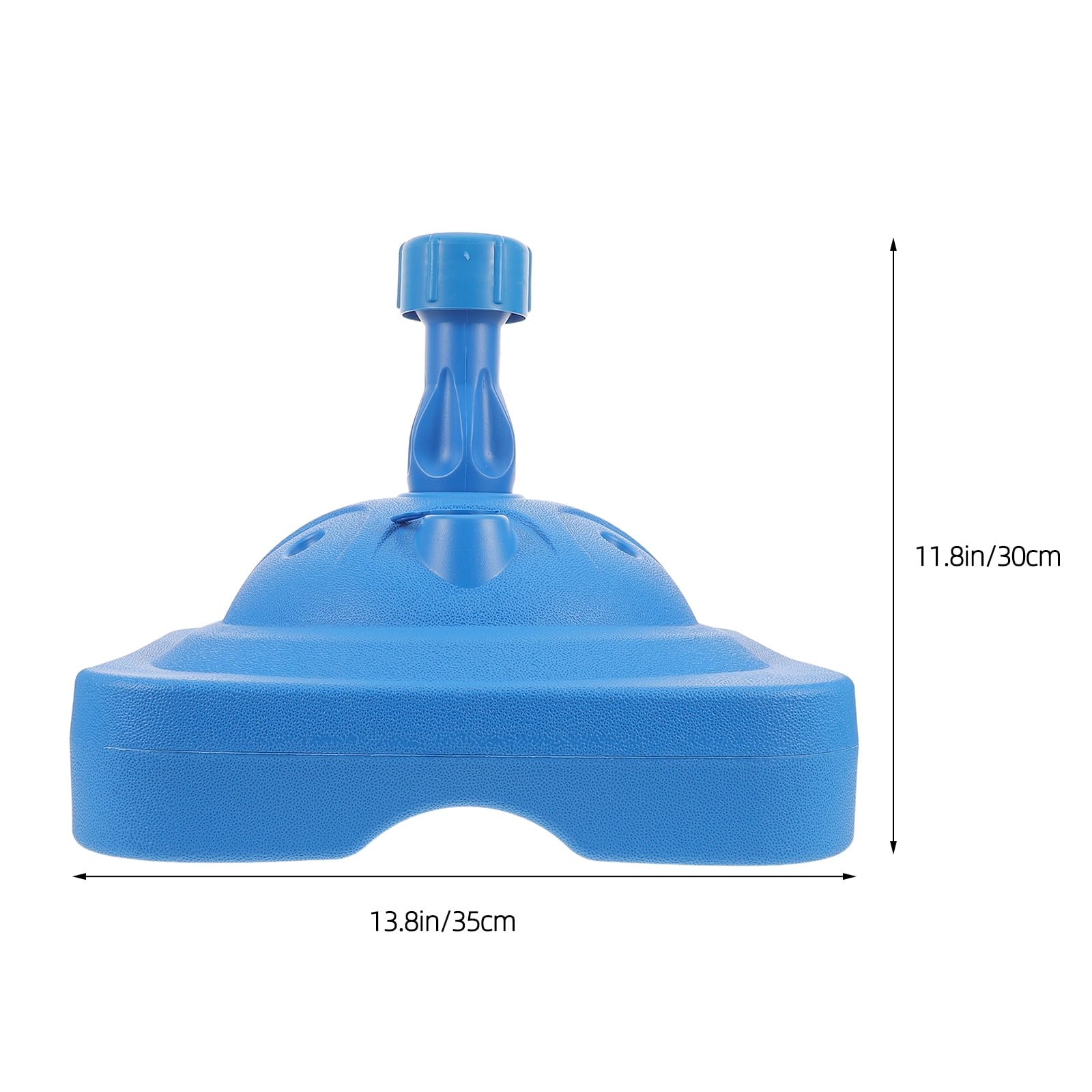 HONMEET Heavy Duty Blue Outdoor Flagpole Base Stand Water Filled Flag Holder for Home