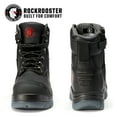 thumbnail image 7 of Rockrooster Men's 7 In. Black Zip-sided Steel Toe Anti-Static Work Boots AK245Z US 14 for Adult, 7 of 7