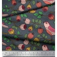 thumbnail image 2 of Soimoi Poly Georgette Fabric Lotus & Dog Face Print Fabric by Yard 52 Inch Wide, 2 of 5