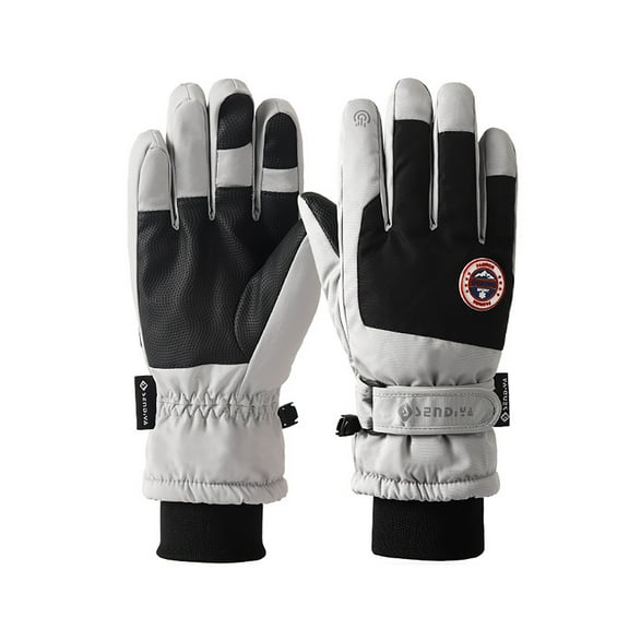 DHFJKG Womens Winter Waterproof Ski Gloves Thermal Insulated Five Finger Touchscreen Design For Outdoor Play Skiing Cold Weather Comfort Mitten