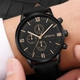 thumbnail image 3 of Reloj de negocios para hombre Reloj de cuarzo de Ginebra para tiempo libre para hombre Calendario con reloj, 3 of 6
