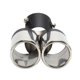 thumbnail image 2 of Exhaust Tip, Double Tube Universal Exhaust Pipe Rustproof For Car Accessories ANGGREK Otros, 2 of 8