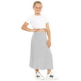 thumbnail image 4 of Stretch Is Comfort Girl's Ankle Length Skirt Heather Gray Large, 4 of 5