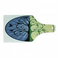 thumbnail image 1 of Tree of Life Cutting Board, Yin Yang Life and Death Tree in Different Colors with Bird Silhouettes, Tempered Glass Cutting and Serving Board, Wine Bottle Shape, Green Blue Black, by Ambesonne, 1 of 1