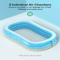 thumbnail image 6 of Sable Inflatable Pool, 92 x 56 x 20in Rectangular Swimming Pool for Toddlers, Kids, Family, 6 of 7