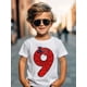 thumbnail image 3 of Camisetas de cumpleaños para niños de 1 a 9 años de Disney Marvel Spider Man, camisetas para niños, camisetas de fiesta para niñas con ropa, camisetas de moda para niños, 3 of 5