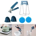 thumbnail image 1 of Pinzas de cocina Macarena pinza de placa caliente azul, 1 of 8