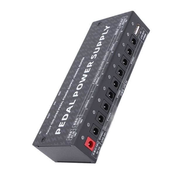 Pedal De Efectos De Guitarra Fuente De Alimentación 9 Salidas CC Aisladas USB