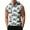 White, variant on Men's Sleeveless Hoodie With Floral Print Lightweight Summer Casual Gym Workout Tank Top Beachwear