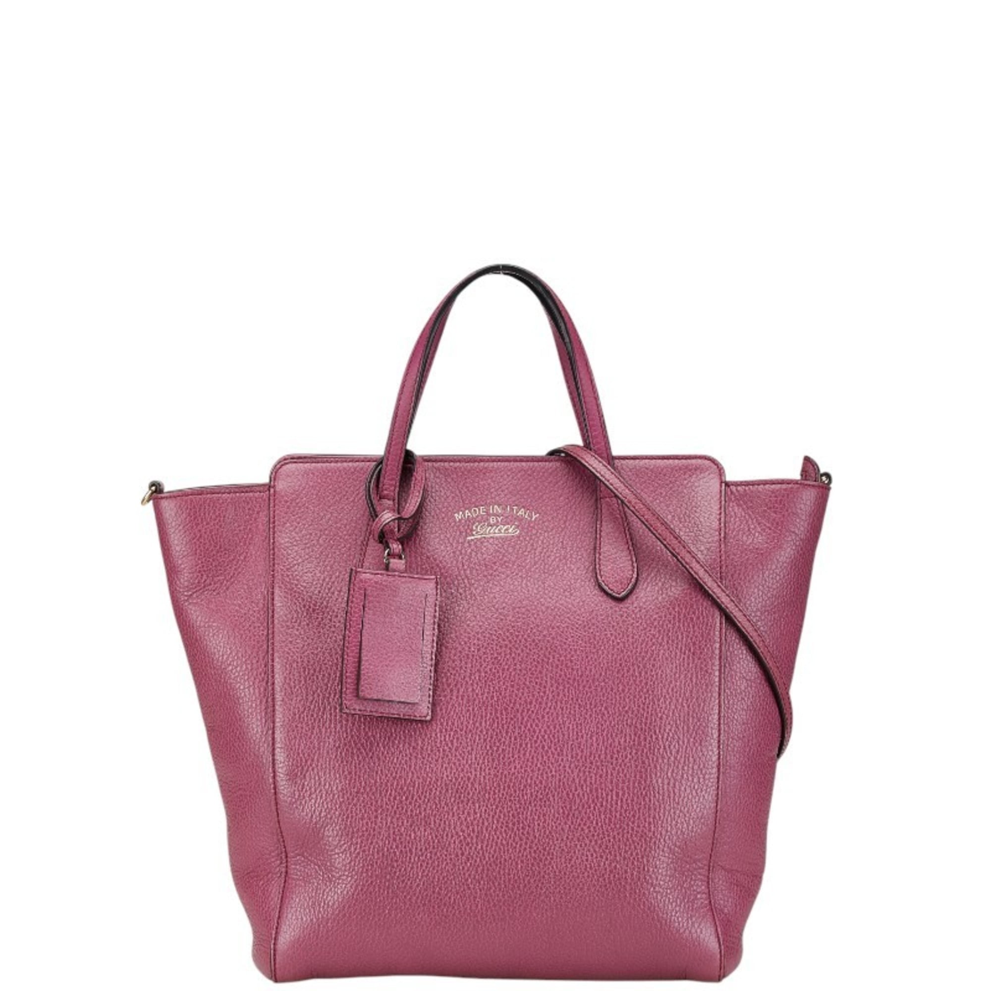 Pre-Owned Gucci Horsebit Tote Bag/Shoulder Bag 2WAY 319795 Pink