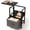 Black Gray, variant on Black Gray 1 Drawer Swivel Lift Top Bedroom Nightstand