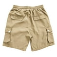 thumbnail image 7 of Gibobby Men's Camo Cargo Shorts Relaxed Fit Multi-Pocket Outdoor Camouflage Cargo Shorts Cotton(Khaki,XL), 7 of 7