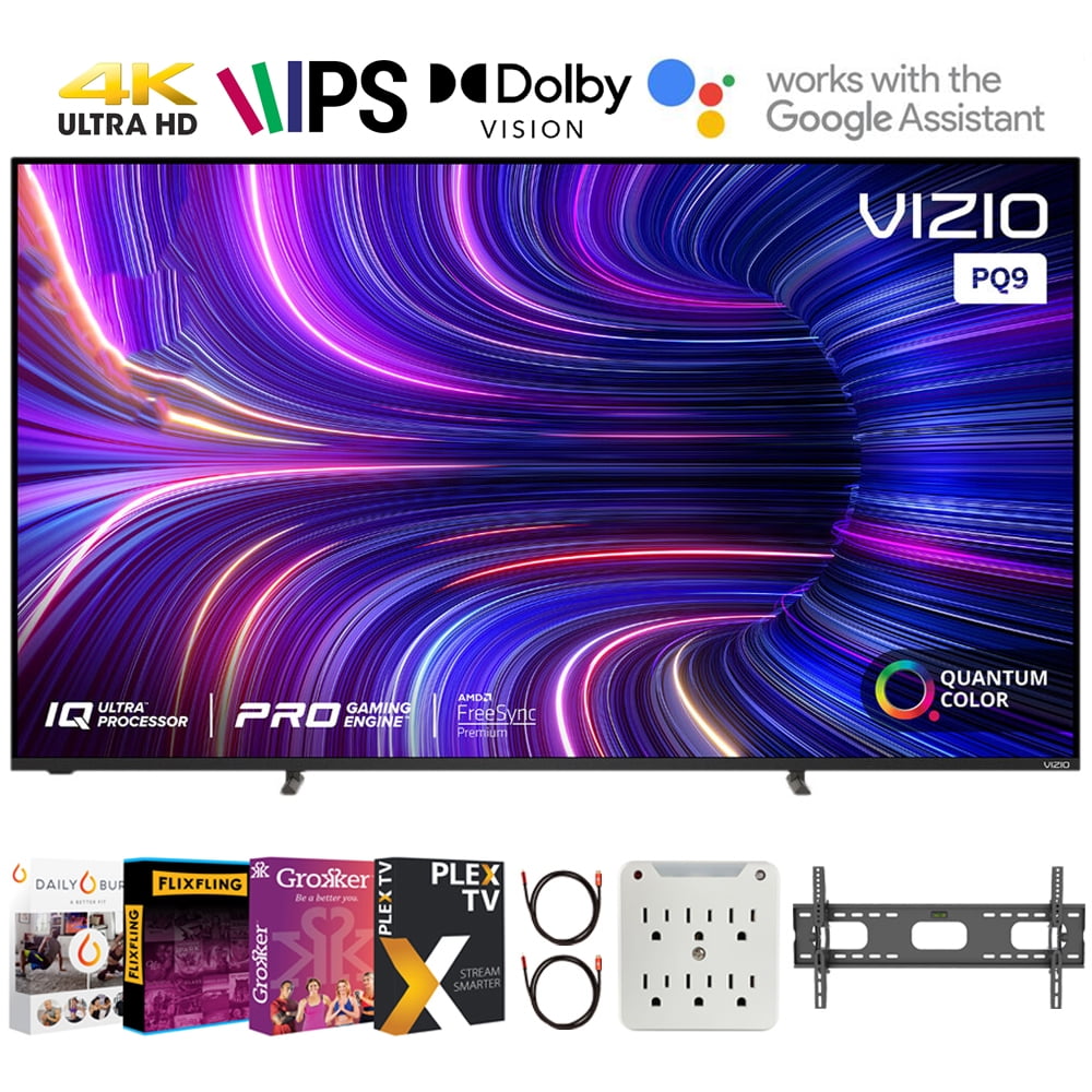 Vizio P65Q9J01 PSeries Q9J01 65" Class HDR 4K UHD Smart Quantum Dot LED TV Bundle with