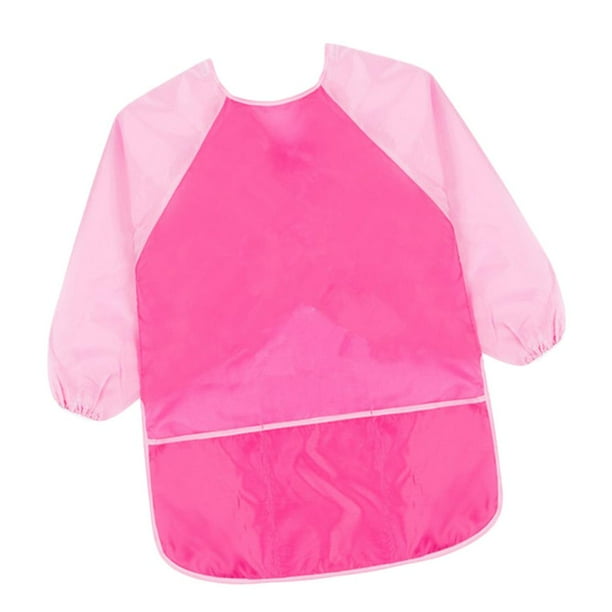 Delantal infantil de manga larga, impermeable, para comer y jugar. tal como se describe