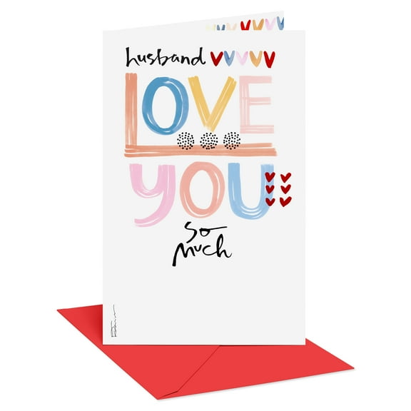 American Greetings Valentine's Day Card for Husband, (Love You so Much)