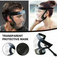 thumbnail image 2 of Anti-Fog Full Face Shield, Transparent Black Safety Mask for Dust Protection, Compatible with Various Brands, 2 of 5