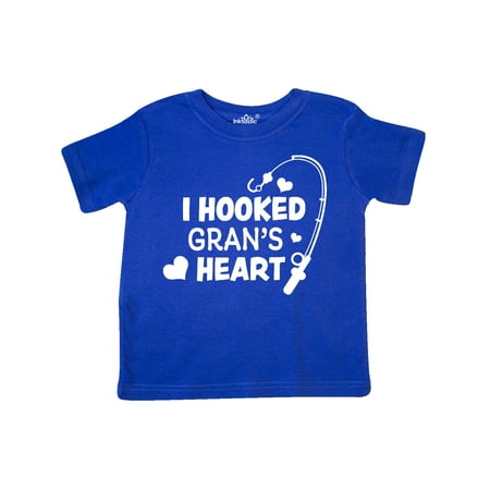 

Inktastic I Hooked Gran s Heart with Fishing Rod Gift Toddler Boy or Toddler Girl T-Shirt