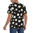 thumbnail image 2 of KLL Daisies Flowers for Men's Baseball Shirts,Short Sleeve Casual Shirts Button Down Shirt for Men Beach Summer Wedding Shirt-4X-Large, 2 of 7