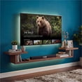 thumbnail image 2 of Repisa Flotante Para Tv Decorativa Reforzada Color Cafe 120cm, 2 of 5