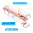 thumbnail image 4 of Uxcell Acrylic Stapler, Portable Stylish Manual Effortless Desktop Accessories Stapler, Rose Gold, 4 of 6