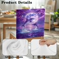 thumbnail image 7 of TSOVTHRID Dolphin Moon Starry Night Print Chair Covers Washable Chair Back Protector Covers Soft Dining Chairs Slipcovers for Kitchen Party Festival Home Decor, Set of 2, 7 of 7
