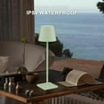 thumbnail image 5 of 2-Pack LED Cordless Table Lamp, Rechargeable Battery Desk lamp 3W 5500mAh Battery Operated Stepless Dimming Modern Portable Table Light for Restaurant/Bedroom/Outdoor IP54 Waterproof (Green), 5 of 7