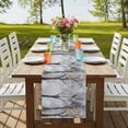 thumbnail image 4 of Boho Grey Tree Table Runner, Vintage Watercolor Trunk Branch Washable Cotton Linen Table Runners 72 Inches Long, Dresser Scarf Runner for Dining/Coffee/Kitchen/TV Stands/Cabinets 13''x72'', 4 of 9