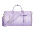 thumbnail image 1 of Bolsa de lona para ropa de mujer, bolsa de equipaje, bolsa de traje para viajes, vacaciones, acampada al aire libre Púrpura, 1 of 10
