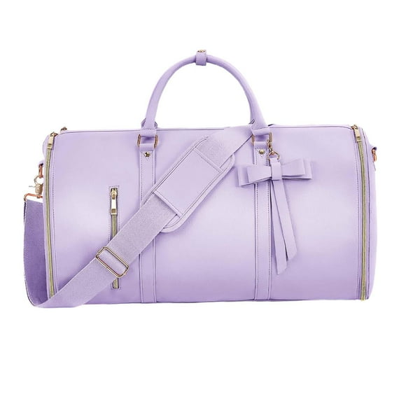 Bolsa de lona para ropa de mujer, bolsa para ropa, bolsa para traje, bolsa de viaje para senderismo, camping, vacaciones Púrpura