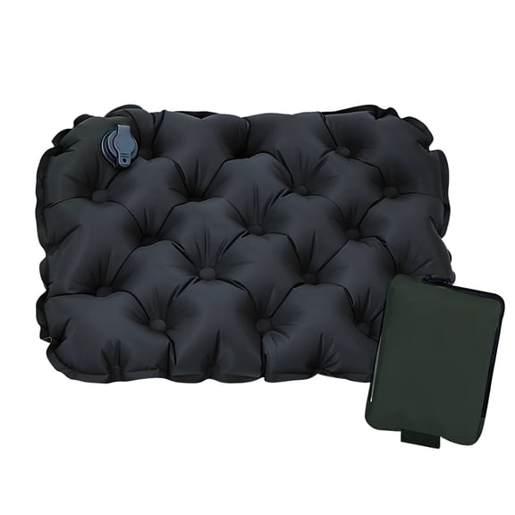 Inflatable Seat Cushion, Lightweight Design, Portable & Foldable Camping Air Seat Cushion for Outdoor Activities, Office, Travel, with Rapid Inflation, Storage Bag Included