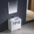 thumbnail image 3 of Fresca Torino 30" White Modern Bathroom Vanity with Integrated Sink, 3 of 6